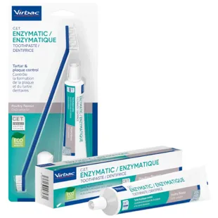 Virbac C.E.T. Kit Cepillo + Dentífrico Enzimático 70 gr