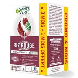 Santé Verte Levure de Riz Rouge Lot de 2 x 60 comprimés