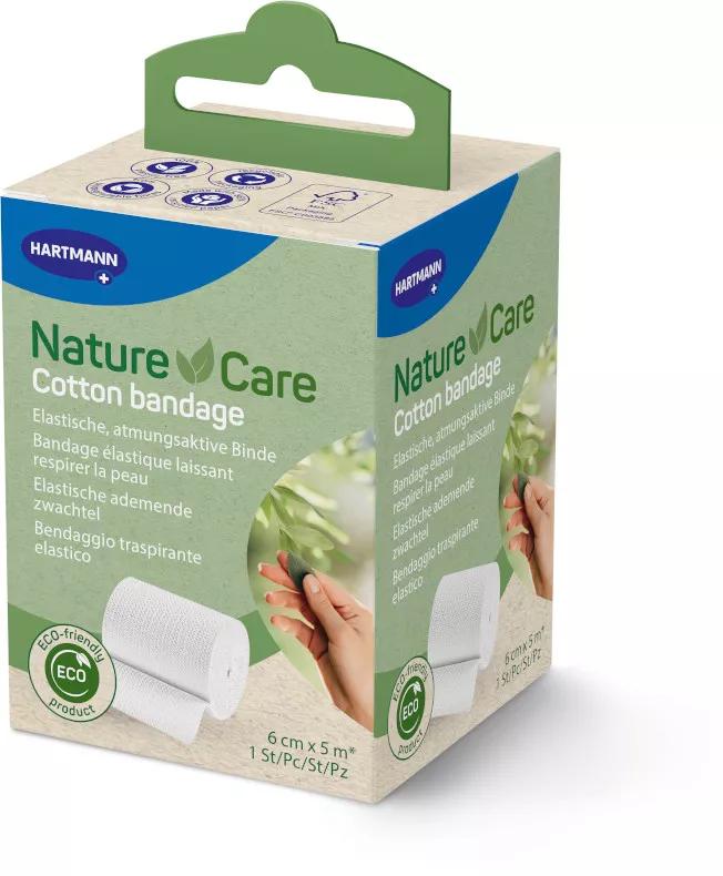Nature&Care Bandage en Coton 6 cm x 5m 1 Unité