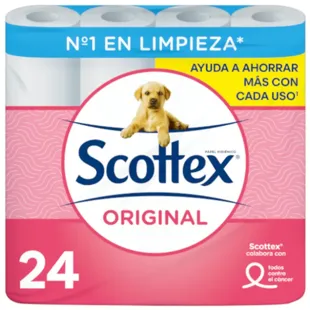 Scottex Original Toilet Paper 24 units