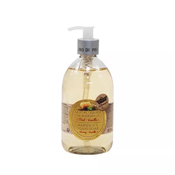 Les Petits Bains de Provence Sapone Liquido di Marsiglia Miele e Vaniglia 500ml