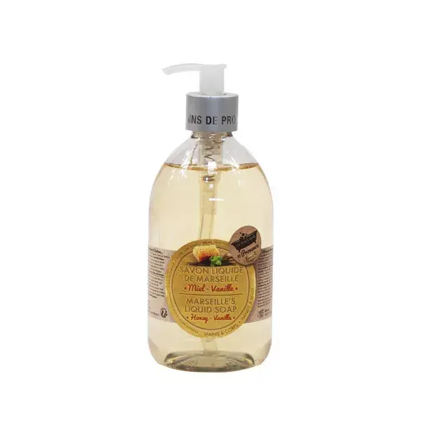 Les Petits Bains de Provence Liquid Marseille Soap Honey Vanilla 500ml