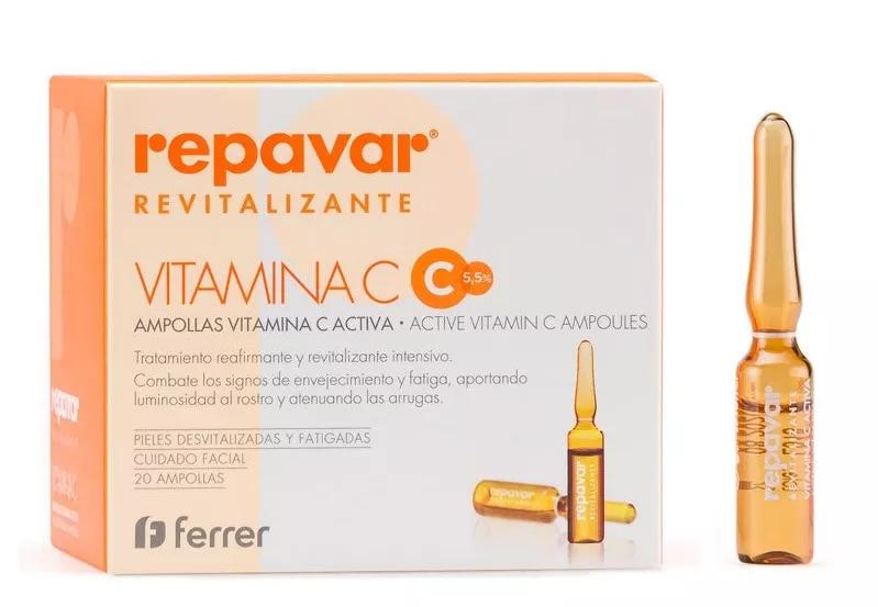 Repavar Revitalizante 20 Ampolas Vitamina C Activa