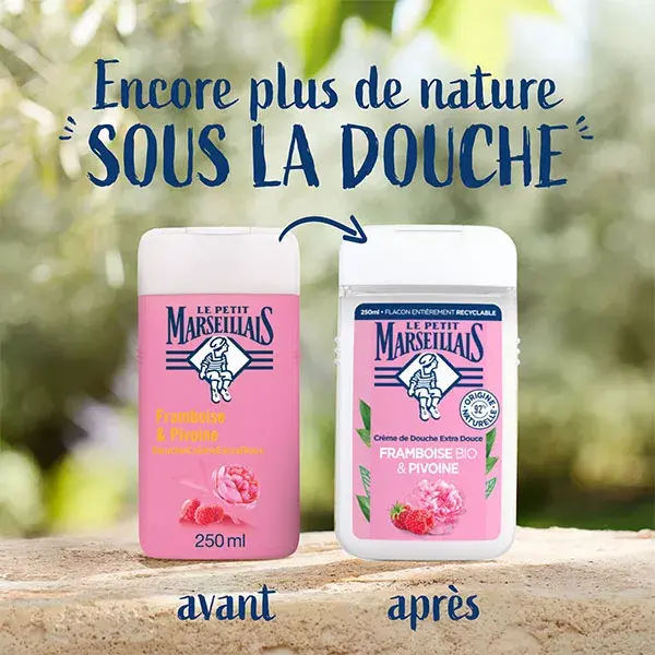 Le Petit Marseillais Douche Crème Extra Doux Framboise et Pivoine 250ml