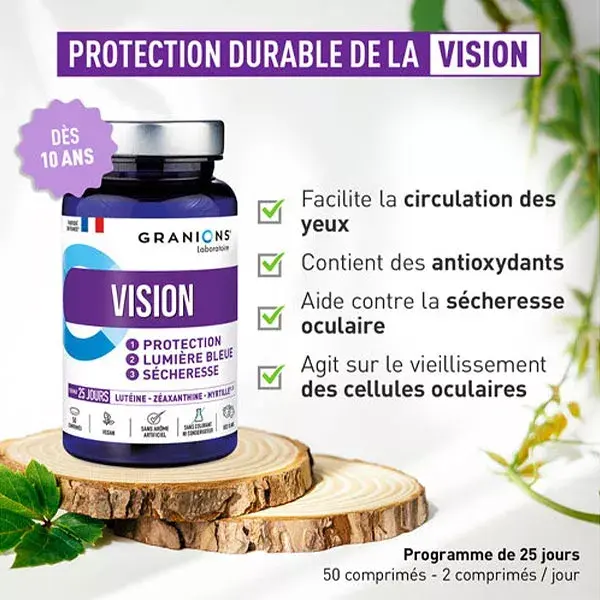 Granions Vision Food Supplement Eyes 50 tablets