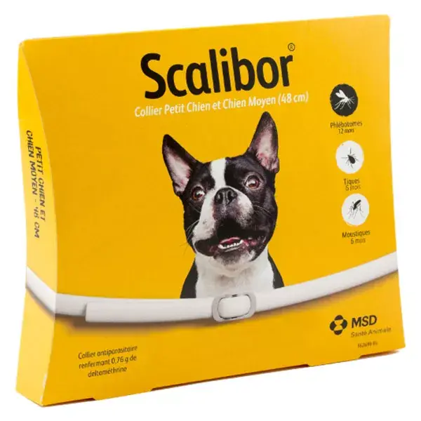 Scalibor Collar Insecticida Perros Pequeños y Mediano 48cm 1 unidad