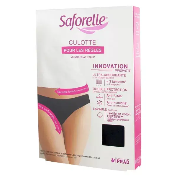 Saforelle® Culotte Menstruelle Classic Flux Abondant Taille 38