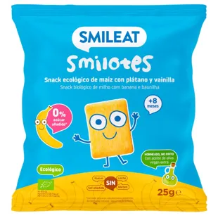 Smileat Smilotes Corn Snack with Banana and Vanilla Organic +8m 25g