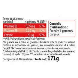 Forté Pharma Xtraslim 700 Gummies Minceur Brûle Graisses Perte de Poids 1 mois