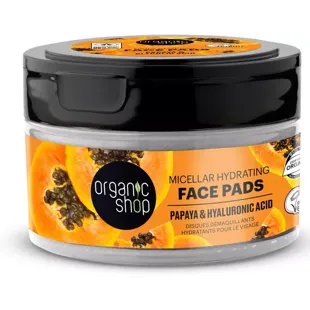 Organic Shop Papaya and Hyaluronic Acid Micellar Discs 20 units