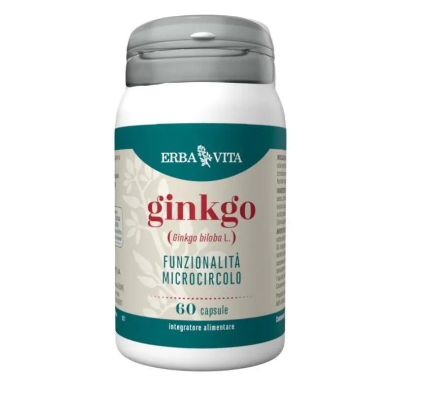 Erba Vita Ginkgo Integratore Microcircolo 60 Capsule