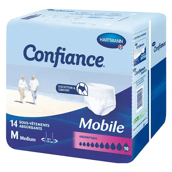 Hartmann Confiance Mobile Assorbimento 10 Gocce taglia M 14 Pannoloni