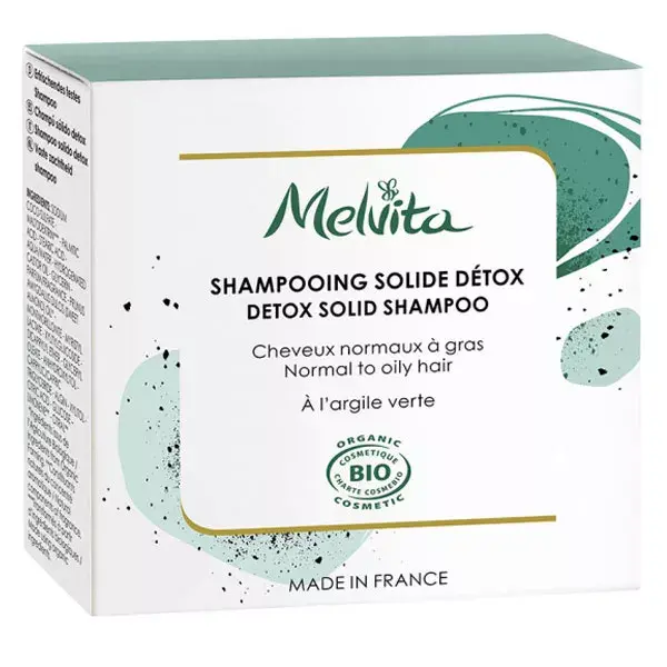 Melvita Shampoing Solide Détox Bio 55g