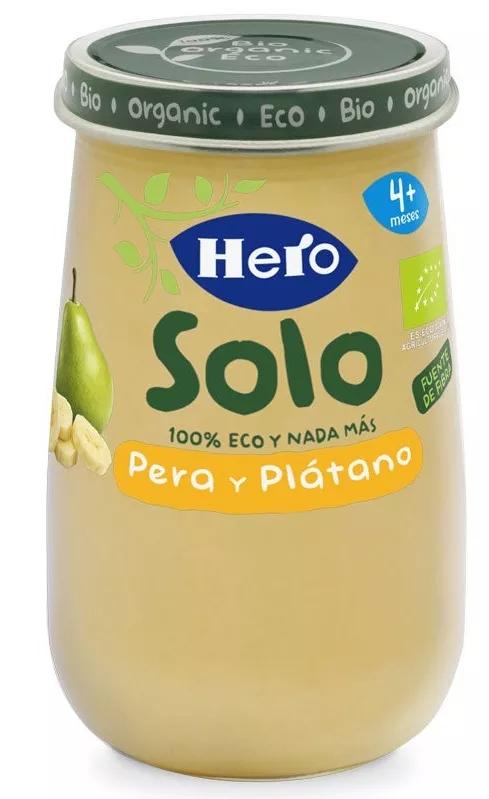 Hero Solo Tarrito Pera Plátano ECO +4m 190 gr