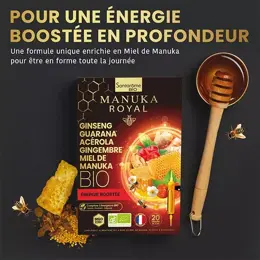 Santarome Bio Ginseng Guarana Acérola Miel de Manuka Bio 20 ampoules