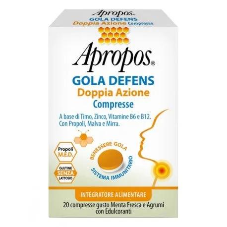 Apropos Gola Defens Doppia Azione 20 Compresse