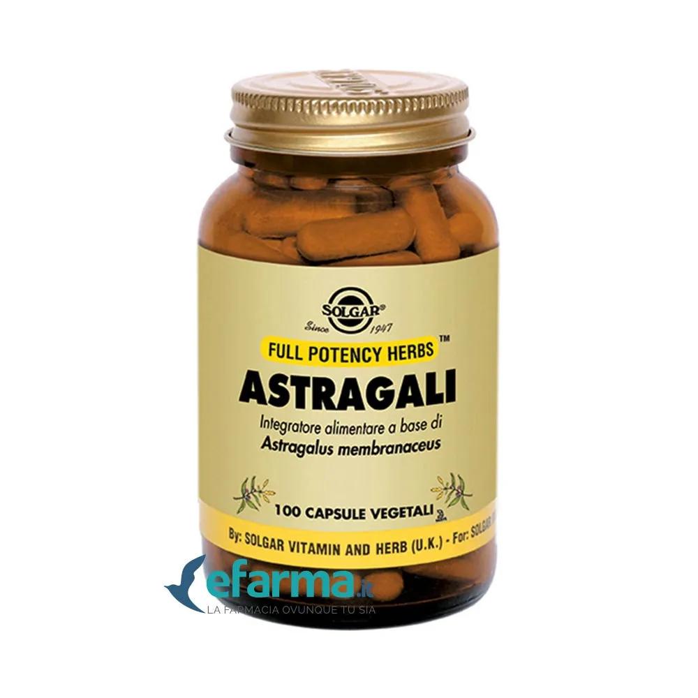 Solgar Astragali Integratore Difese Immunitarie 100 Capsule