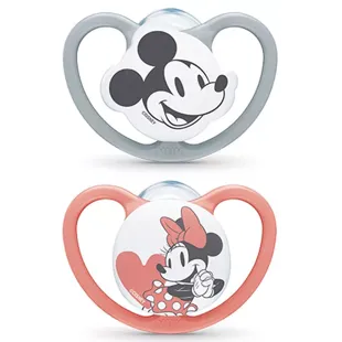 Nuk Space Mickey Silicone Red Pacifier 18-36m