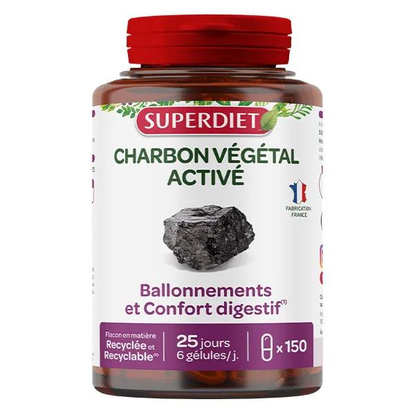 Superdiet Charbon Végétal 150 gélules