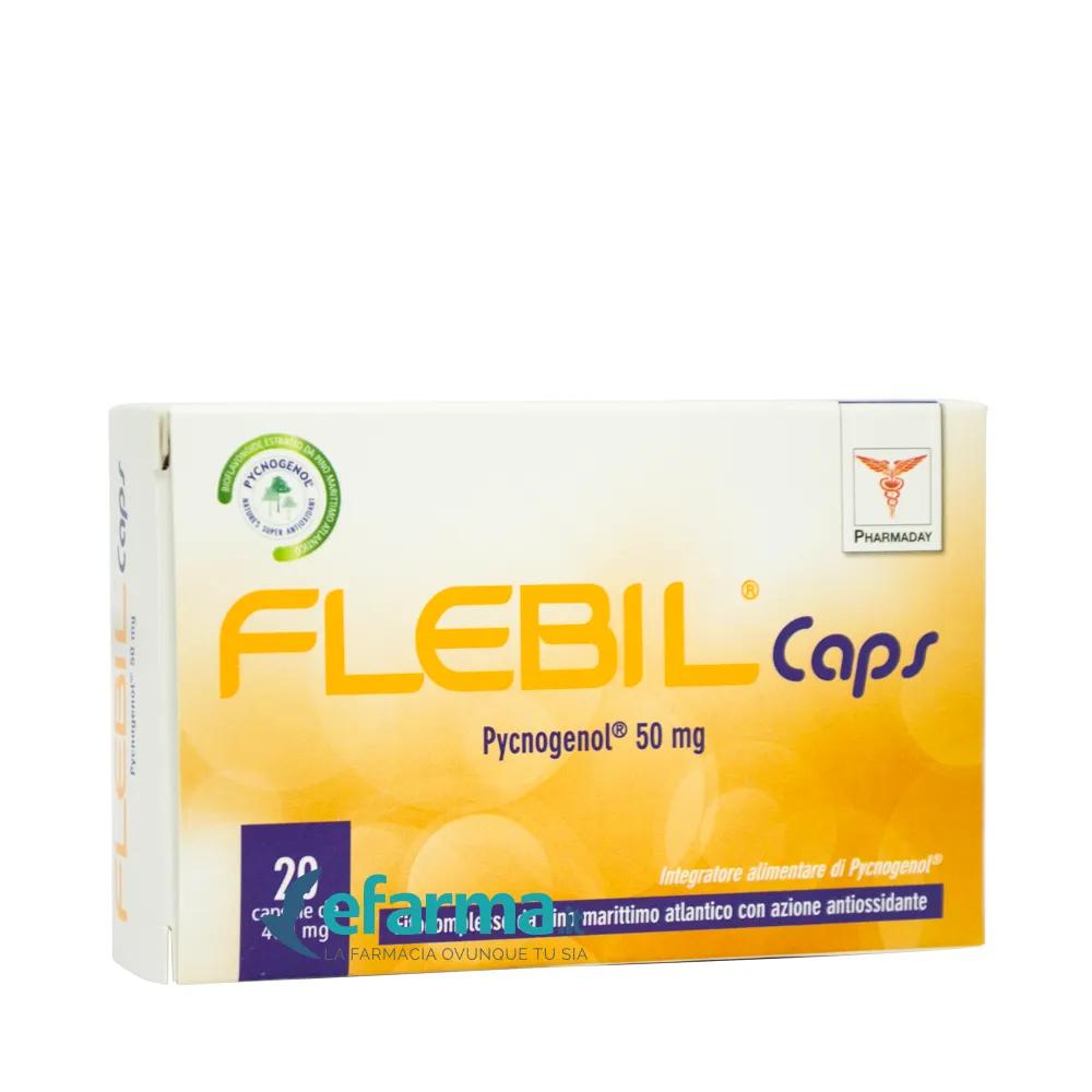 Flebil Caps Integratore Flebotonico Circolatorio con Pycogenolo 20 Capsule