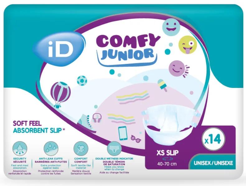 iD Comfy Junior Slip élastique unisexe T-XS (40-70 cm) 14 unités