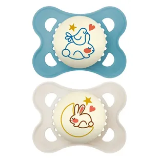 Ciucci MAM Original Night 2-6 in silicone x2