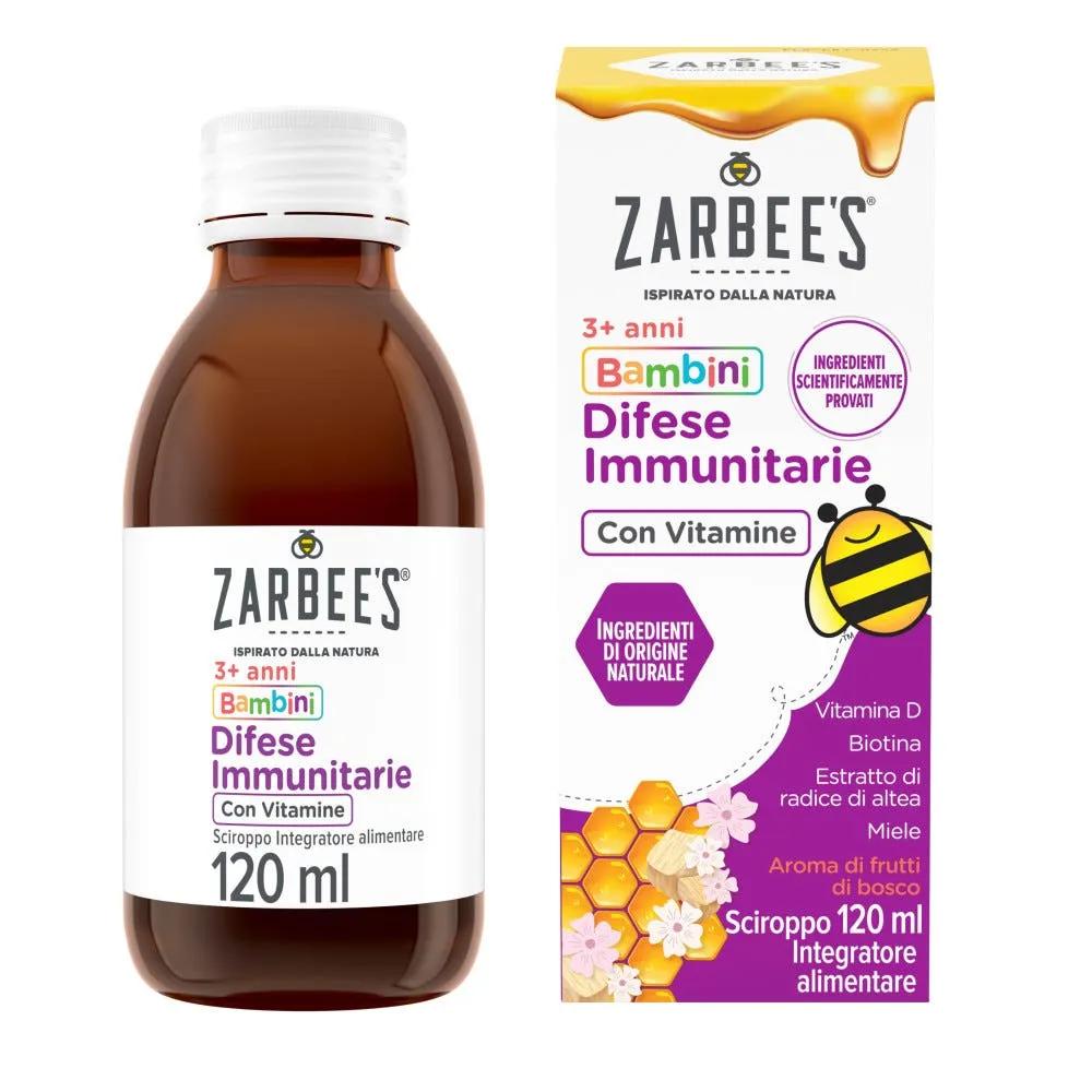 Zarbee's Difese Immunitarie Sciroppo per Bambini Con Vitamina D 120 ml