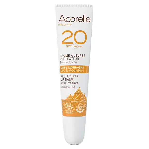 Acorelle Nature Sun Protective Lip Balm Spf20 Organic 10ml