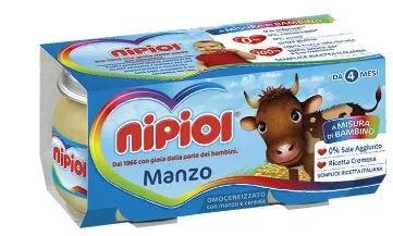 Nipiol Omogeneizzato Manzo 2 vasetti da 80 g