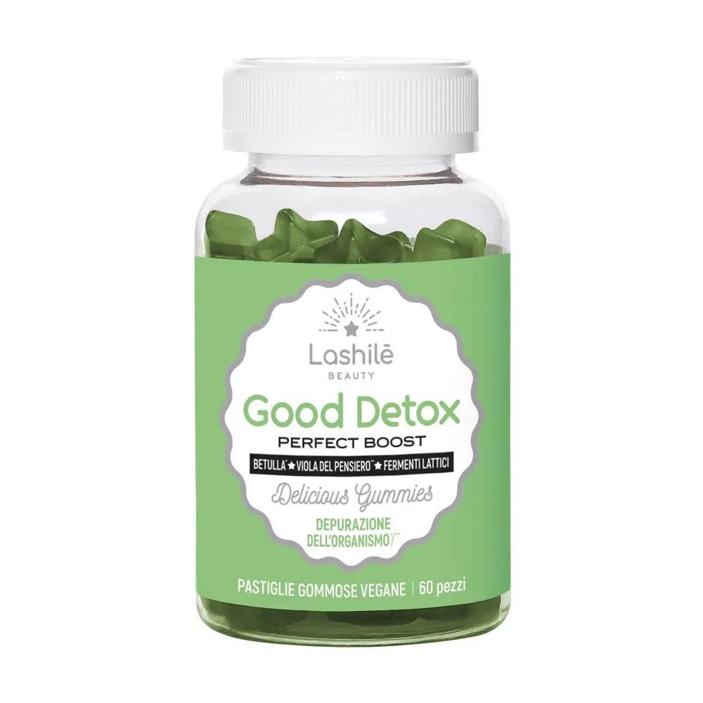 Lashilé Good Detox Integratore Disintossicante Con Betulla e Fermenti Lattici 60 Pastiglie Gommose