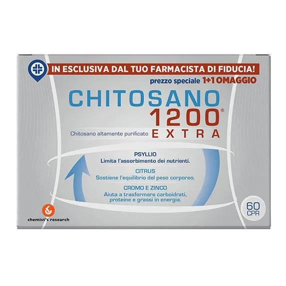 Chitosano 1200 Extra Integratore Controllo del Peso 60 compresse