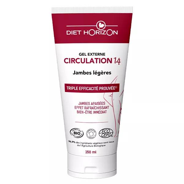 Diet Horizon Gel Externe Circulation 14 Bio 150ml