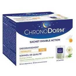 Chronodorm Mélatonine Infusion 1mg 20 sachets