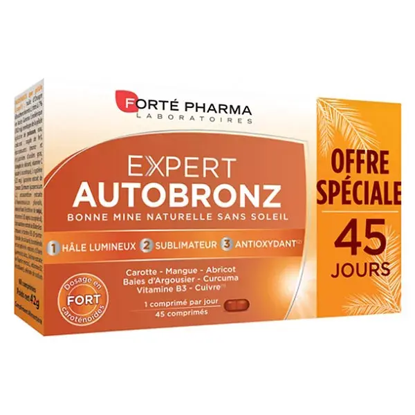 Forté Pharma Expert Autobronz Autobronzant Naturel 45 comprimés