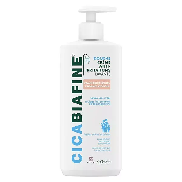 Cicabiafine crema de ducha hidratante contra las irritaciones 400 ml