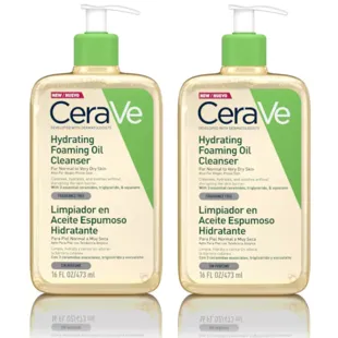 CeraVe Limpiador en Aceite Espumoso Hidratante 2x473 ml
