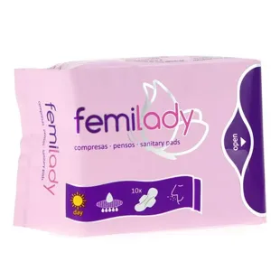 Femilady Day Compressas 8 Camadas 10 unidades