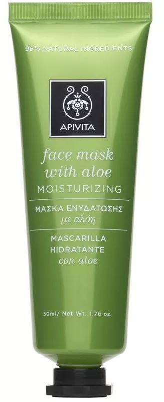 Apivita Face Mask Máscara Facial Hidratante de Aloe 50ml