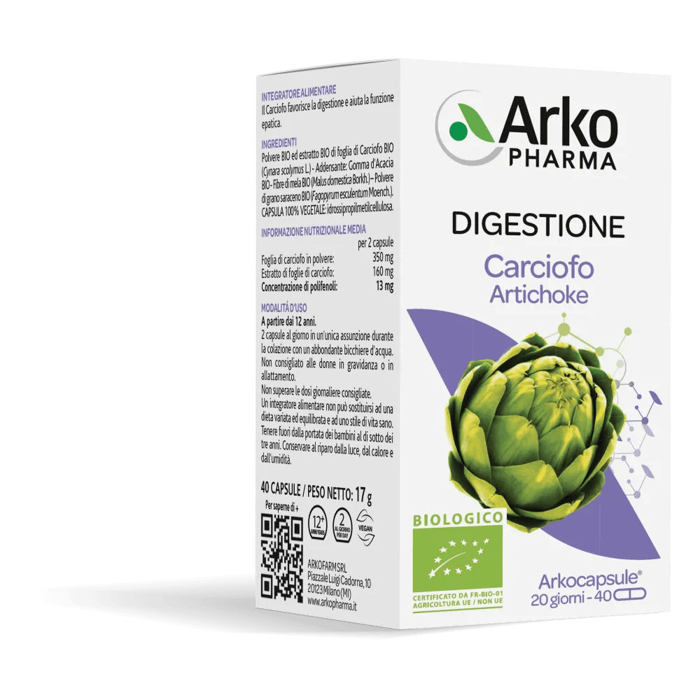 Arkocapsule Carciofo Bio Integratore Digestivo 40 Capsule