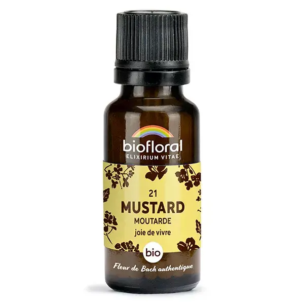 Biofloral 21 Mustard Moutarde Granules Bio Fleur De Bach Granules 19,5 Gr