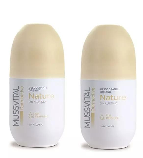 Mussvital Dermactive Desodorante Nature sin Aluminio 2x75 ml