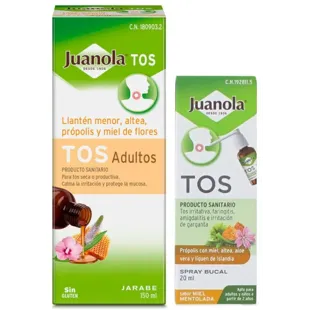 Juanola Pack Toux Adulte 150 ml + Spray buccal contre la toux 20 ml