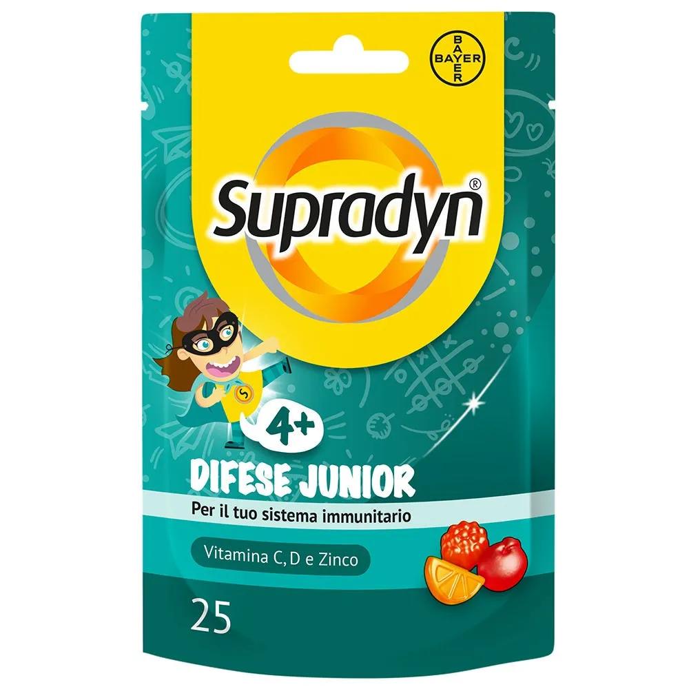 Supradyn Difese Junior Integratore Difese Immunitarie Bambini con Vitamina C, D e Zinco 25 Caramelle Gommose