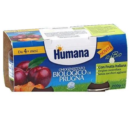 Humana Omogeneizzato Biologico alla Prugna 2x100 g