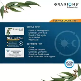 Granions Nez-Gorge Jour et Nuit 10 gélules + 10 comprimés