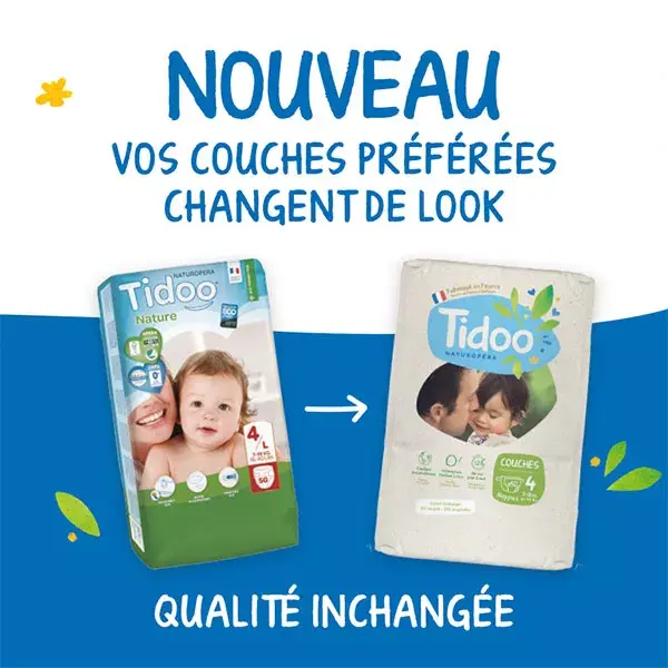Tidoo Nature Couche Écologique Taille 1 Newborn 26 couches Pas cher