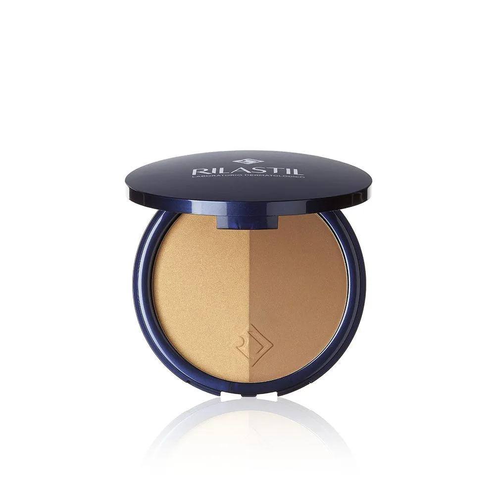 Rilastil Make Up Terra Compatta Bicolore Illuminante Viso 11 g