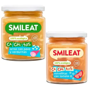 Smileat Jar CA-CHI-TOS +10m Rice with Turkey and Vegetables 230 gr + Pasta with Tomato 230 gr