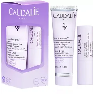 Caudalie Vinoterapeuta Creme Mãos e Unhas 30 ml + Batom
