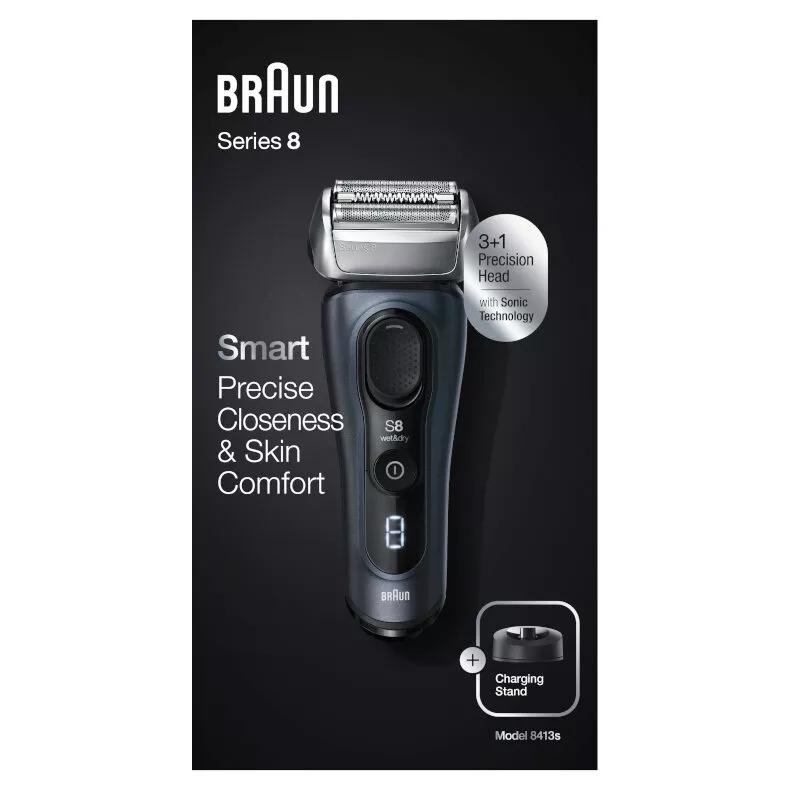 Braun 8413s Series 8  Máquina de Barbear Eléctrica Homem Cabeça 3+1